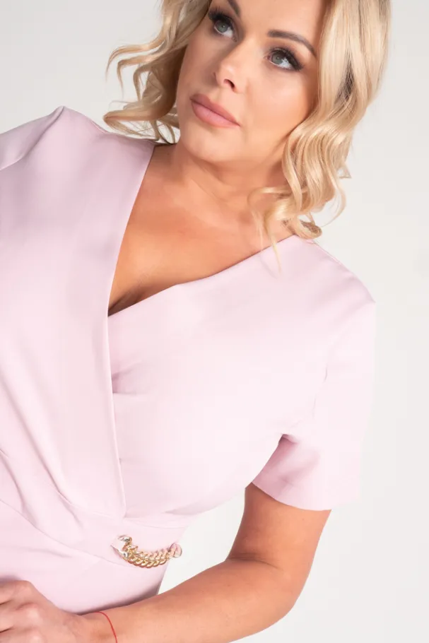 Pudroworóżowa Sukienka PEIROSA<Polski Hot