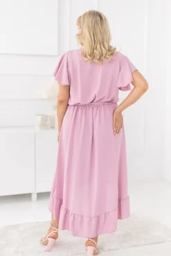 Pudroworóżowa Sukienka RHODIO<Polski Hot