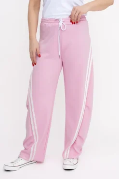 Pudroworóżowe Spodnie dresowe DENVIE<Włoski New