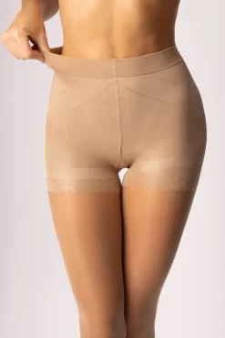 Rajstopy PUSH-UP 15DEN BEIGE<Polski Hot
