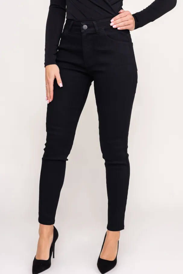 Spodnie jeansowe czarne WALK<Polski Discount