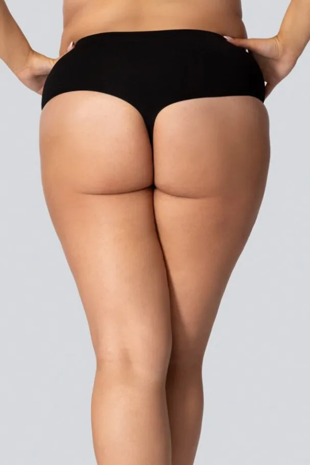 Stringi wyszczuplające MID-WAISTED SMOOTHWEAR ONYX<Polski Sale