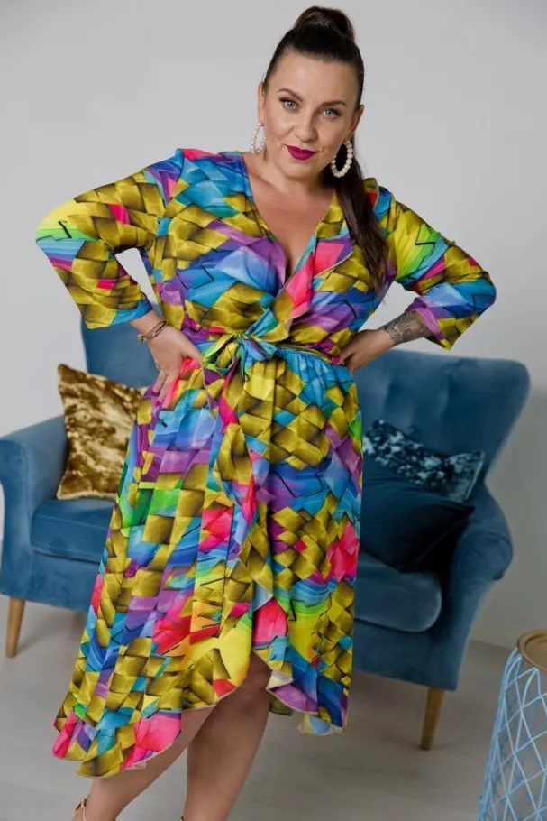 Sukienka IGA Plus Size Wzór 1<Polski Sale