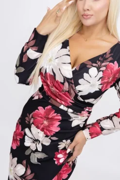 Sukienka kopertowa RAFAELA Wzór 14<Włoski Online