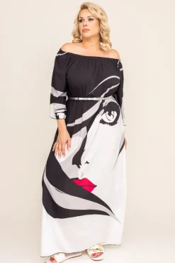 Sukienka maxi AMALTE Wzór 11<Polski New