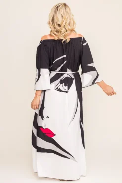 Sukienka maxi AMALTE Wzór 11<Polski New