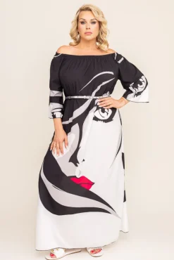 Sukienka maxi AMALTE Wzór 11<Polski New