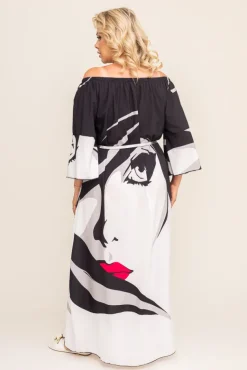 Sukienka maxi AMALTE Wzór 11<Polski New