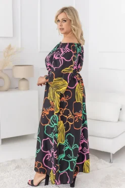 Sukienka maxi AMALTE Wzór 7<Polski Outlet