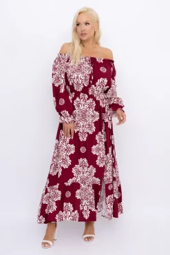Sukienka maxi VERMI Wzór 41<Włoski Discount