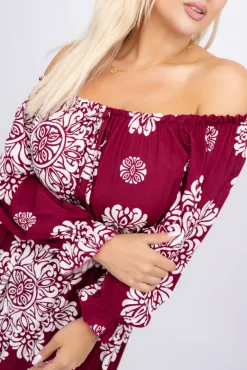 Sukienka maxi VERMI Wzór 41<Włoski Discount