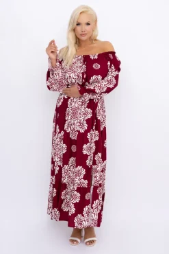 Sukienka maxi VERMI Wzór 41<Włoski Discount