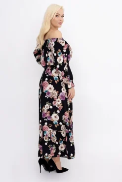 Sukienka maxi VERMI Wzór 46<Włoski Outlet