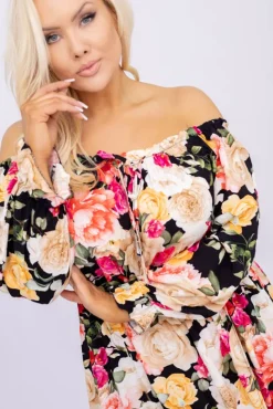 Sukienka maxi VERMI Wzór 21<Włoski Outlet