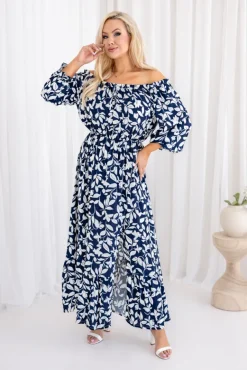 Sukienka maxi VERMI Wzór 25<Włoski New