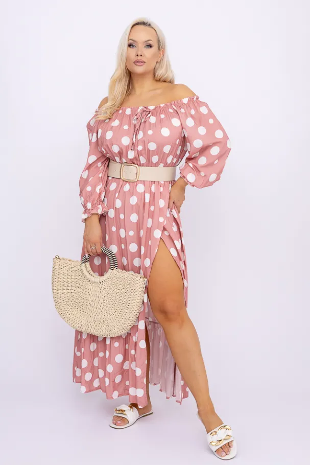 Sukienka maxi VERMI Wzór 14<Włoski Discount