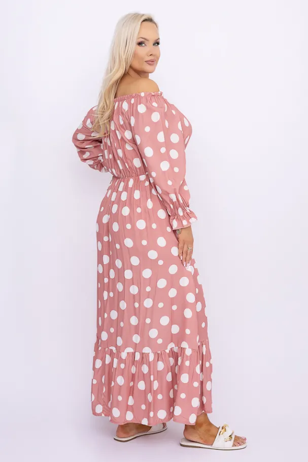 Sukienka maxi VERMI Wzór 14<Włoski Discount