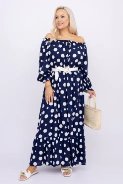 Sukienka maxi VERMI Wzór 13<Włoski Sale