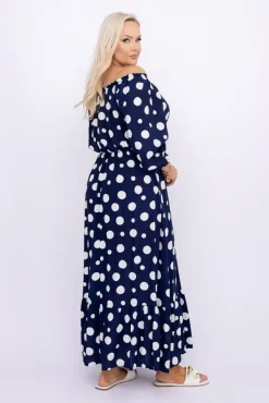 Sukienka maxi VERMI Wzór 13<Włoski Sale