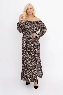 Sukienka maxi VERMI Wzór 43<Włoski Outlet