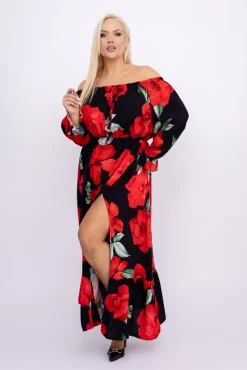 Sukienka maxi VERMI Wzór 9<Włoski Outlet