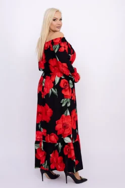 Sukienka maxi VERMI Wzór 9<Włoski Outlet