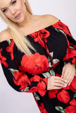 Sukienka maxi VERMI Wzór 9<Włoski Outlet