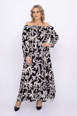 Sukienka maxi VERMI Wzór 6<Włoski Discount