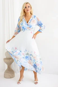 Sukienka plisowana KEMELI Wzór 13<Włoski Hot