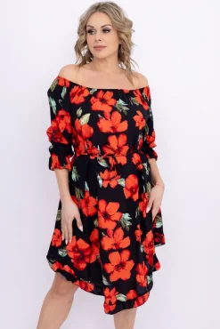 Sukienka w kwiaty VOMI Wzór 5<Włoski Discount