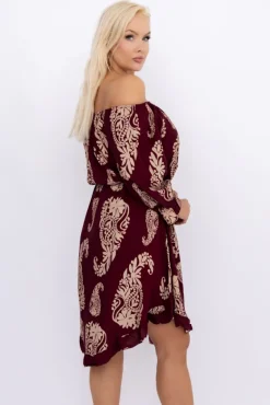 Sukienka w kwiaty VOMI Wzór 12<Włoski Outlet