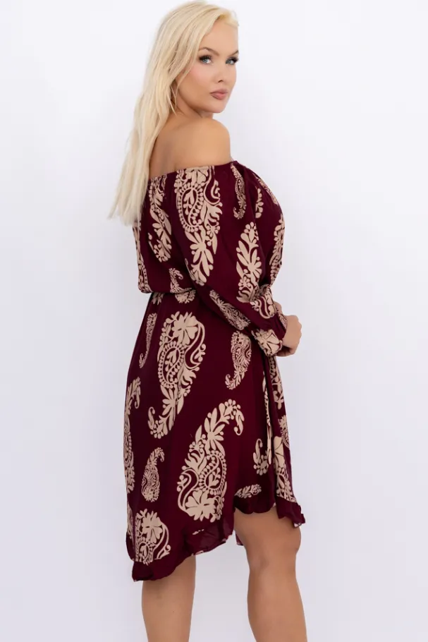 Sukienka w kwiaty VOMI Wzór 12<Włoski Outlet