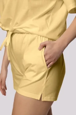 Żółta Piżama z szortami BLISS<Polski New