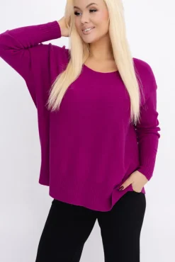 Wrzosowy Sweter FELIZZI<Włoski Hot
