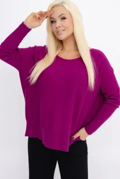 Wrzosowy Sweter FELIZZI<Włoski Hot