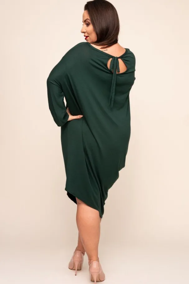 Zielona sukienka CASUAL FASHION<Polski Sale